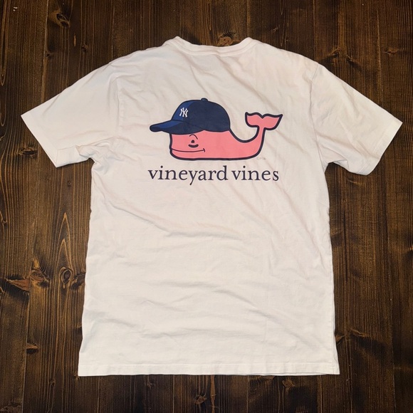 New York Yankees Vineyard Vines Baseball Cap T-Shirt S Small - Picture 1 of 5